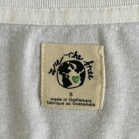 NWT Free People We The Free Maddie Ivory Combo Oversized T-Shirt - Picture 7 of 8